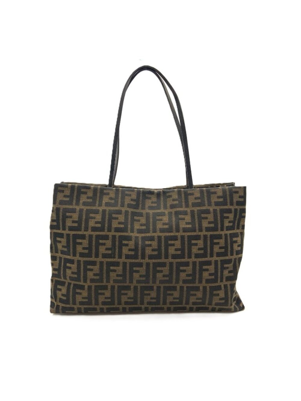 Fendi Zucca Tote Bag Shopping Brown